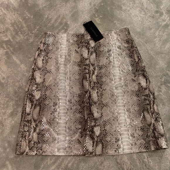 Dynamite Dresses & Skirts - BNWT Dynamite Faux Leather Snake Skirt